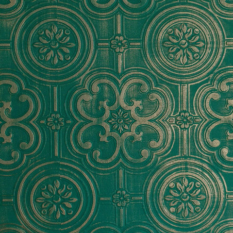 Egon Textured Vinyl Wallpaper Paintable White Unpasted Washable Strippable 21 Inch By 33 Feet Expanded Vinyl With Baroque Tile Style Decorative Pattern For Living Rooms And Hallways, detailed Baroque design