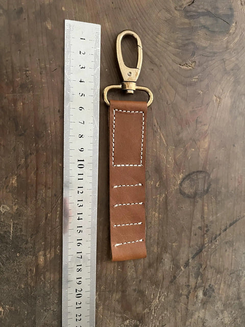 Vintage Tan Leather Golf Tee Holder For 5 Tees With Snap Hook Hand Stitched Cow Leather Retro Style Golf Accessory For Bag Or Belt Loop