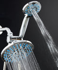Antimicrobial Anti-Clog High-Pressure 30-Setting Rain Shower Head With Microban Nozzle Protection to Fight Mold Mildew Bacteria