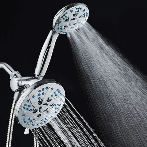 3 In 1 High Pressure Shower System With Rainfall And Handheld Heads, 48 Modes Of Water Flow, Anti Clog Nozzles in use