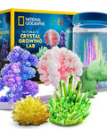 Five Types Crystal Growing Kit With Glow In The Dark Crystal Dinosaur Figure Underwater Crystals And Crystal Trees Plus Learning Guide A STEM Science Kit For Kids Totally Fun And Educational.