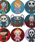 8Pcs Diamond Painting Coasters With Holder For Diy Halloween Themed Coasters Perfect For Adults And Kid Friendly Beginners with fun colorful design