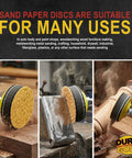 Pro Grade 2 Inch Hook And Loop Sanding Discs Variety Pack used for sanding wood, metal, and woodwork projects.