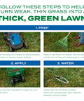 Lawn care instructions for 3 In 1 Lawn Care Kit For Thick Greener Turf Sun And Shade Seed Fertilizer And Soil Improver application