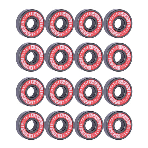Adventure World Atlas 608-2RS red-sealed steel bearings kit for roller skates, inline skates and skateboards (16-pack)