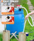 Battery Powered Gas Can Pump For Quick Fuel Transfers, Electric Siphon Pump With Auto Stop At 3.4 GPM in use, 5 gal can