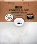 Perfect Slope Brown Shower Pan Slope Kit for Tile Showers Up to 40 by 40 Inches expands styrene and fiber board quarter inch slope