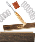 Straight Fire Sourdough Lame Scoring Blade Next Level Dough Cutting Knife For Artisan Bread Making with zebrawood handle and blades.