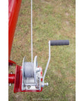 Goldenrod 6212 7/32 Inch By 50 Inch Winch Cable With Hook, 7x19 Galvanized Aircraft Cable, Marine Grade Flexible Heavy Duty For Boat Trailer Winches, 7,500 Lb Tensile Strength on red winch drum