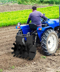 32 Inch Beefy Heavy Duty Disc Plow Harrow Twin Pack for ATV UTV tows behind tractor with adjustable angle in field