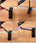 Installing Heavy Duty Slatwall Hooks 24 Pack Set For Garage Shed And Workshop Metal Wall Hangers In 4 6 And 8 Inch Sizes