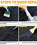 4-step guide to using High Elasticity Asphalt Crack Filler For Driveways And Walkways on asphalt surface