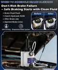 One Man Brake Bleeder Kit With 1L Catch Bottle For Flushing Brakes And Clutch System, Manual Power Bleeder Pump In Use