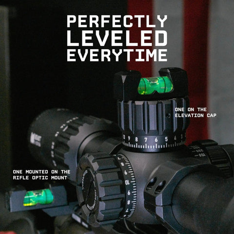 Scope Leveling Kit With Picatinny Bubble Levels For Quick Setup And Real Deal Precision On Your Rifle, mounts on the rail.