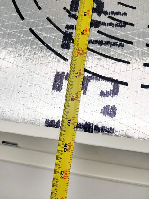Ceiling Diffuser Grille For Drop Ceiling With Air Box And Bulls Eye Back 24 By 24 Inches Max Airflow Return Air Grille showing dimensions on plenum