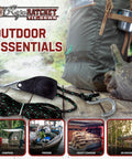 Beefed Up Heavy Duty Rope Hoist With Locking Pulley And Ratchet Adjustable Hanger for outdoor gear, camping, and fishing.