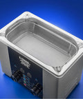 Commercial Ultrasonic Cleaner Platinum Edition 2.2 Liter stainless steel tank with wire rack and LED controls