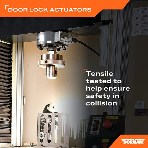 Crash-tested machine for Dual Door Lock Actuator Motors Value Pack With Left And Right Motors, Beefed-Up OEM-Style Fit For Select Vehicle Models.