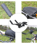 Clip On Aero Bar For Road And Mountain Bikes Aluminum Alloy TT Handlebar Armrest With Grip Friendly Grips