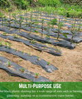 2 Mil Black Plastic Sheeting Roll 10 By 100 Feet Heavy Duty Lightweight Polyethylene Tarp used for gardening