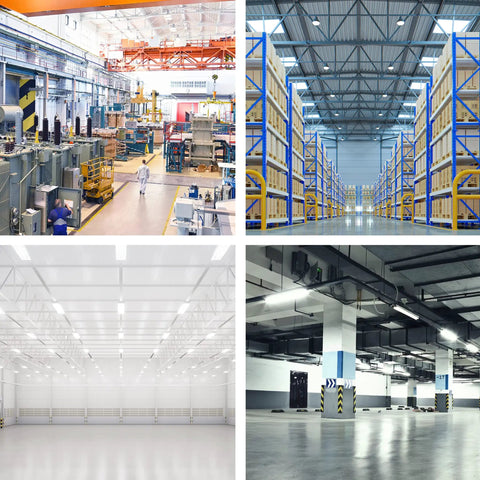 High Bay Light Fixture Mount With 360 Degree PIR Occupancy Sensor installed in various commercial and residential spaces