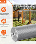 Hot dipped galvanized hardware cloth roll with outdoor chicken coop in background.