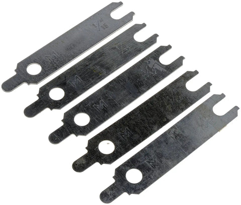 Starter Alignment Shim Kit In Steel Construction With One 1/64 Inch, Two 1/32 Inch, And Two 1/16 Inch Shims for universal fit
