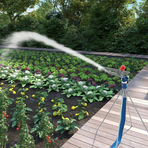 1 Inch Zinc Alloy Agriculture Spray Gun For Large Area Irrigation in vegetable garden, adjustable sprinkler, high flow sprayer