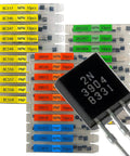 Assorted TO92 Transistors Kit 300 Pcs With 30 Models NPN PNP General Purpose Bipolar Power Transistors In Individual Compartments