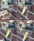 Heavy Duty 25 Psi Water Pressure Regulator For Three Quarters Inch Hose Thread Drip Irrigation System Pro Grade Lead Free Brass