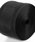 Roll of Floor Cord Protector For Carpet And Office Cables, Easy Cut Cable Cover And Management, 4 inch by 100 feet, black.