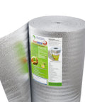 Heavy Duty 24 By 50 Ft Reflective Insulation Roll With R17 Foam Core, displaying radiant barrier roll for effective heat blocking.