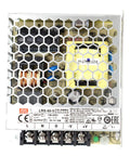 Front view of 5V 10A 50W Switching Power Supply with Single Output, 1U low-profile design and wide AC input, compact enclosure
