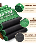 Indoor Putting Green Mat Extra Large And Wide 9.8 Foot With Ball Return Wrinkle Free Crystal Velvet Surface Thickened Memory Rubber Base