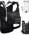 12L Hydration Running Vest for Men With On the Go Storage for Running and Cycling, showing front zip pockets and mesh design
