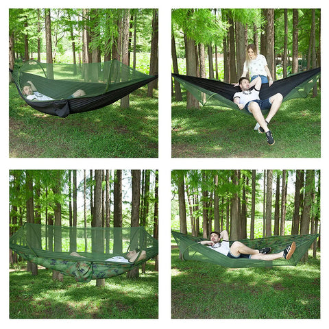 Camping Hammock Rain Fly Tent Mosquito Net Hammock ✓