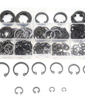Internal Snap Ring Set 280 Pcs In 10 Metric Sizes Black Alloy Steel C Clips Assortment Kit For Shafts And Machinery Easy Install