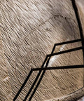 Crossbow Buck Replacement Core With Open Layered Polyfusion Technology, close-up of arrow impact marks on brown target surface
