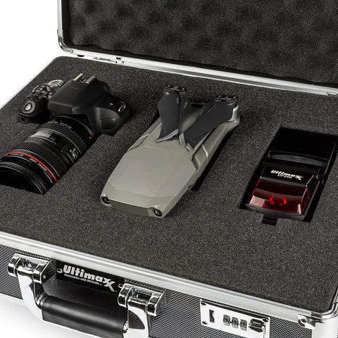 Medium Aluminum Hard Case With Pre Cut Foam For Easy Travel And Storage Of Drones And Gear For DJI Mavic Series Autel Evo Ryze Tello