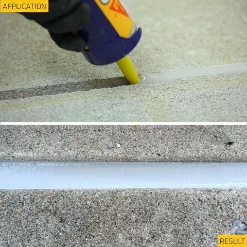 Application of User-Friendly Self-Leveling Concrete Sealant For Expansion Joints Gray Polymer Fast Curing Waterproof And Paintable