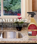 Water Based Sealer Spray For Granite Marble Travertine And Natural Stone Countertops That Keeps Your Stone Safe From Oil Water Coffee Wine Stains Etching And Soil Build Up 24 Fl Oz 1 Pack on kitchen countertop