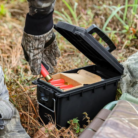 Lockable Stackable Ammo Storage Box For Home Range And Outdoor Use Made In USA Fits 30 Caliber 9mm 5.56 And More outdoors