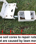 Core Lawn Aerator Version 4 Kit with 3.4 inch tines and soil core container for lawn aeration and repair