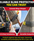 Nylon Sling Sleeve Wear Pad For Lifting Slings 2 Inch Made In USA Hook And Loop Closure Abrasion Protection in use scenarios