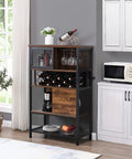 Built Different Industrial Bar Cabinet Featuring Dedicated Wine Rack For Stashing Liquor And Glassware, showcasing wine storage and glasses.
