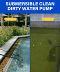 Beast Submersible Sump Pump For Clean And Dirty Water With Automatic Float Switch in garden pool and dirty water setting