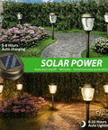 Solar Pathway Lights Outdoor Warm White 10 Or 25 Lumens Glass Solar Lights For Yard Patio And Walkway Waterproof