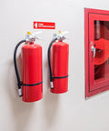 High Visibility Fire Extinguisher Sticker Set for Office and Commercial Spaces No Brainer Safety Sign for Landlords and Short Term Rentals