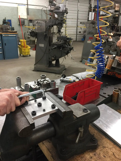 9 Mm Long Series Hex Key Allen Wrench with Extra Long Arm used in a workshop for internal hex fasteners, industrial setting