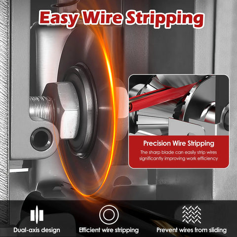 Labor Saving Manual Wire Stripping Tool For 1 To 25 MM Wire Gauges, High Efficiency Stripping Machine With One Hand Grip, close-up
